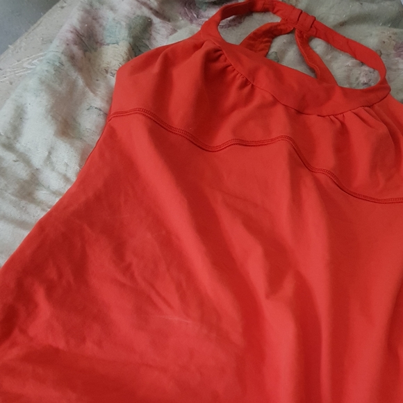 Lululemon Orange Scoop Me Up Tank - Picture 2 of 4